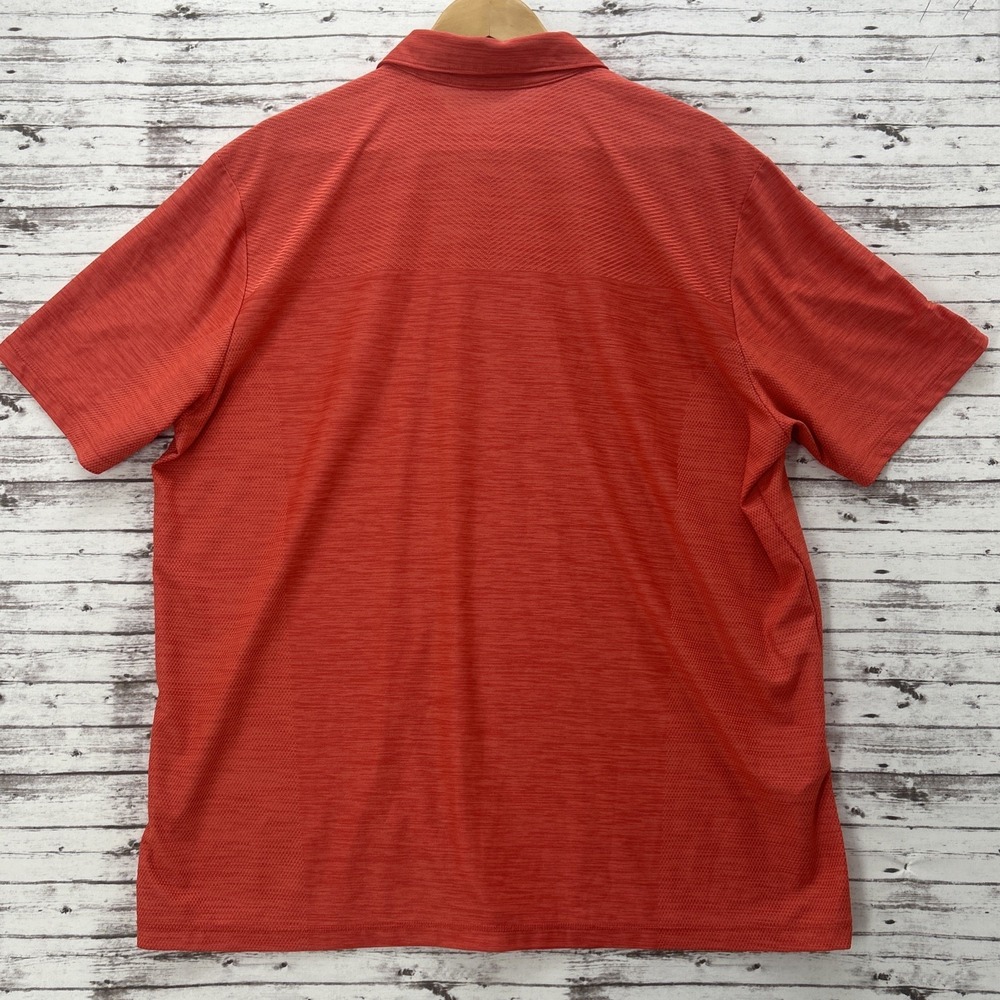 Tommy Bahama IslandZone Polo Shirt Coral Heather Red Men XL SS Peformance Golf - Picture 3 of 9